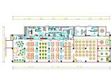 4000人员工大食堂设计cad方案图图片1