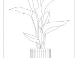 室内装修绿化CAD素材图块之植物图片1