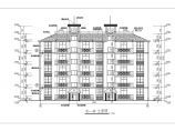 某地五层标准居民公寓楼建筑设计图图片1