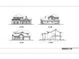 某两层别墅建筑CAD设计方案图（含效果图）图片1