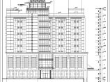 某三角顶部酒店建筑全套外立面及剖面设计方案CAD图纸图片1