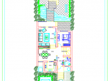 某郊区阳光别墅建筑方案设计CAD图图片1