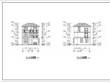 某风景区三层别墅建筑设计施工CAD图图片1