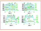 某地亚东花园城小别墅建筑设计施工CAD图图片1