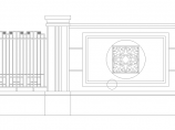 围墙建筑设计平立剖面图纸（共3张）图片1