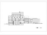 某市现代风格图书馆建筑CAD设计图纸（含效果图）图片1