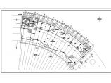 弧形酒店建筑设计方案及施工全套CAD图图片1