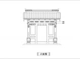 某古典建筑立面建筑CAD设计图纸图片1