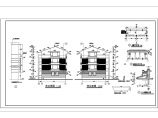 小区排屋建筑设计方案及施工全套CAD图图片1