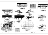 长21.95米 宽16.1米 一层渡假村茶室建筑设计图图片1
