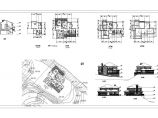 坡地独栋别墅方案设计施工CAD平立面图片1