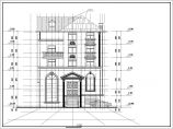 错层别墅建筑结构设计CAD方案施工图图片1