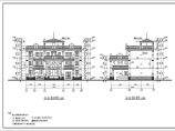 大型别墅建筑设计施工CAD平立面图纸图片1