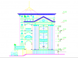 经典别墅建筑设计施工CAD立面图纸图片1