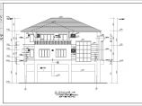 两层别墅坡地施工设计CAD建筑图图片1