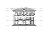 某三层新古典风格双拼别墅建筑施工图图片1