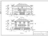 广州奥迪花园双连别墅建筑设计CAD施工图图片1