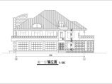 某地区大单体别墅建筑设计CAD施工图图片1