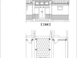 中式古典大门建筑设计方案及施工全套CAD图图片1