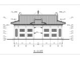 某地区洗心禅寺庙天王殿建筑设计CAD施工图图片1