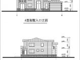 某地区精美别墅楼建筑设计CAD施工方案图图片1