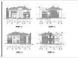 富阳怡心苑别墅小区经典D户型建筑设计CAD图图片1