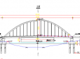 某地区简单小型提篮拱桥型路桥布置图纸图片1