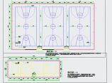 篮球场排球场地施工图天正图纸图片1
