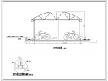 某地区的圆弧顶双排自行车棚的设计方案图图片1