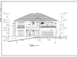 某地区两层别墅坡地建筑设计CAD施工图图片1