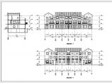 某地区联排式别墅建筑设计CAD全套施工图图片1