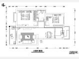 某地精装修样板房室内设计施工CAD图（两室）图片1