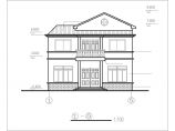 某地区带阁楼别墅楼建筑设计CAD施工总图图片1