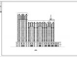 某地郊区高层1号住宅楼全套建筑设计CAD施工方案图图片1