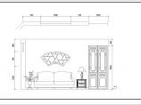 中式家居装修cad平立面施工设计详细图图片1
