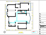 某中式风格住宅四居室装修设计施工图（含效果图）图片1