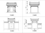 某地区古典建筑设计立面图纸（共4张）图片1