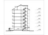 某多层住宅楼标准层及立面CAD施工设计精简图纸图片1