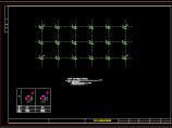 一高速公路养排车库框架结构平面CAD参考布置图图片1
