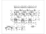 某地独立联排别墅建筑设计施工CAD图图片1
