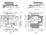 三套仿古别墅建筑设计施工CAD图图片1