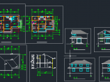 某地区乡村4号别墅建筑设计CAD施工方案图图片1