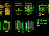 某六层框架商住宅施工CAD设计图纸图片1