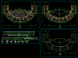 广场舞台及网点建筑CAD图（共4张）图片1