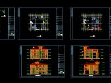 广州某地三层砖混结构独栋别墅建筑设计方案二cad施工图图片1