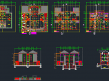 某地区双拼V型豪华别墅建筑设计CAD施工图图片1