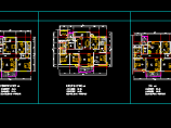 某高层住宅建筑设计CAD施工户型图图片1