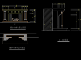 壁炉式暖气罩平面及立面设计CAD图图片1