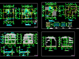 多层别墅楼扩出建筑施工cad设计方案图纸图片1