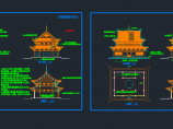 某寺庙大雄宝殿设计施工CAD图纸图片1
